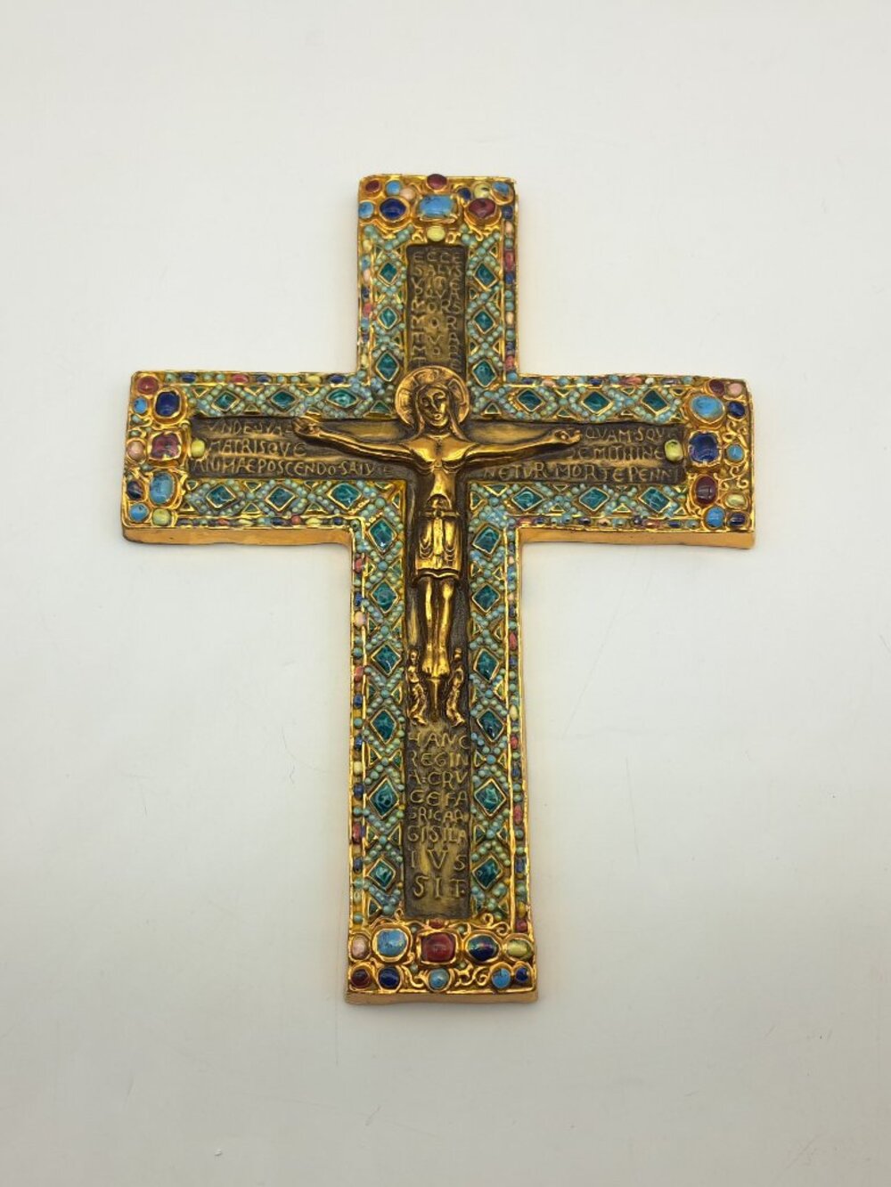 Vintage Ceramic Cross By Marc Roussel